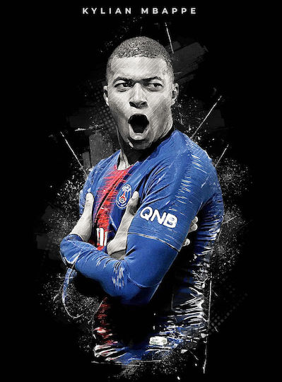Πίνακας Καμβά Kylian Mbappe Knv1545 45cm X 65cm
