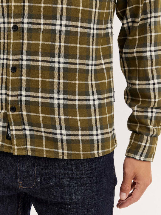 Blend Men's Shirt Checked Haki