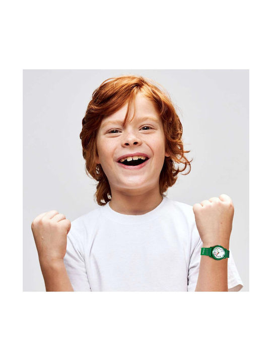 Kikou Kids Analog Watch with Rubber/Plastic Strap Green