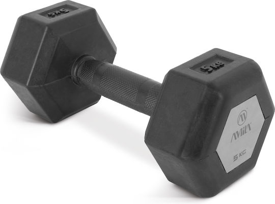 AMILA Βαράκι Εξάγωνο Λαστιχένιο 1 x 5kg