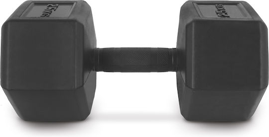 AMILA Rubber Hexagon Dumbbell x 25kg