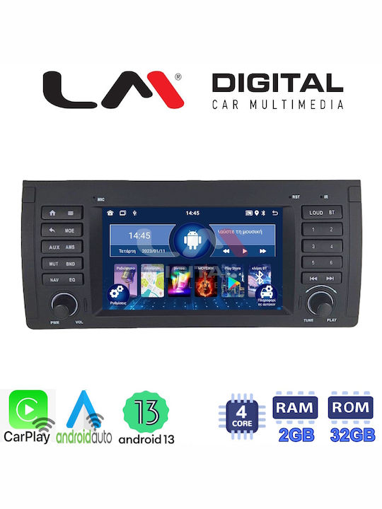 LM Digital Car Audio System for BMW E39 / X5 (E53) / Series 5 (E39) / Series 7 (E38) / X5 E39 (Bluetooth/USB/WiFi/GPS) with Touch Screen 7"