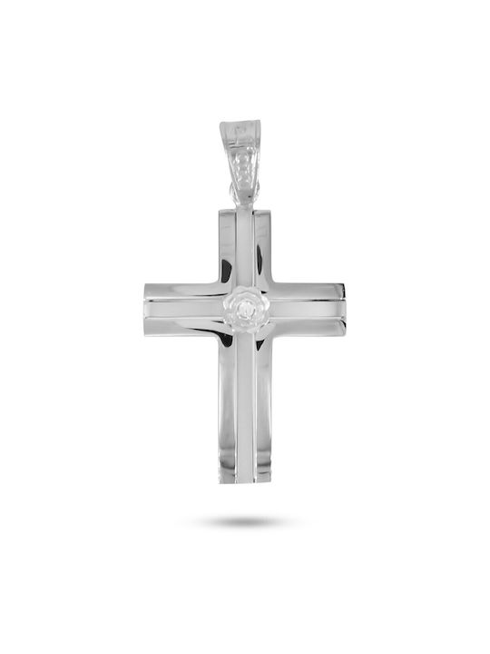 Women's Cross VITOPOULOS White Gold K14 With Zirconia