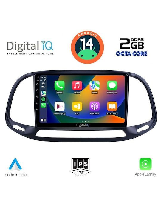 Digital IQ Car Audio System for Opel Combo Fiat Doblo 2015-2018 (Bluetooth/USB/AUX/WiFi/GPS) with Touch Screen 9"