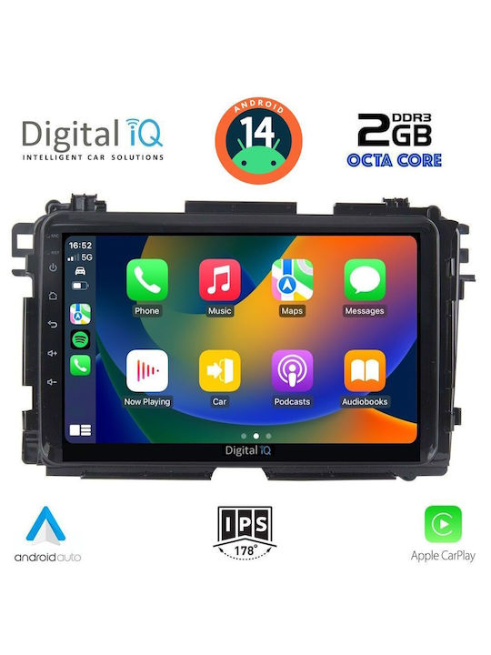 Digital IQ Car Audio System for Honda HR-V 2015-2021 (Bluetooth/USB/AUX/WiFi/GPS) with Touch Screen 9"