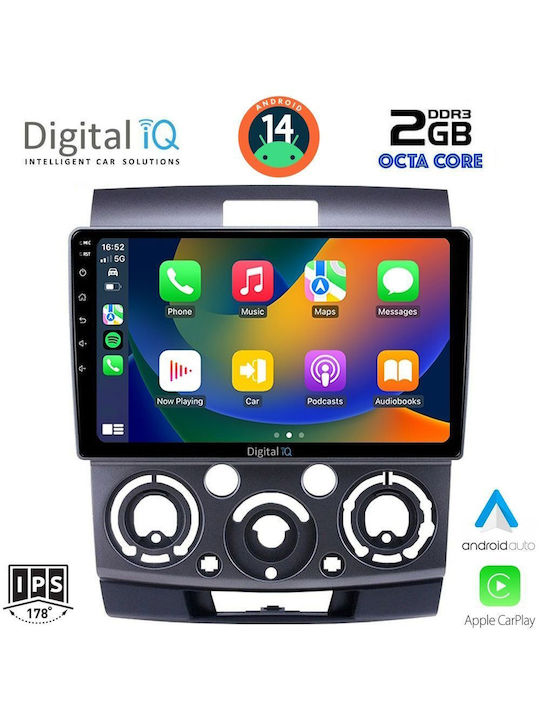 Digital IQ Car Audio System for Ford Ranger Mazda BT-50 2006-2011 (Bluetooth/USB/AUX/WiFi/GPS) with Touch Screen 9"