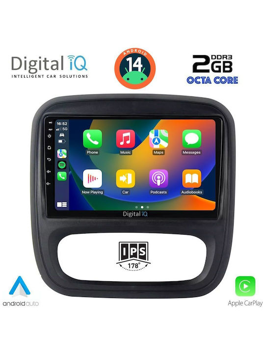 Digital IQ Car Audio System for Opel Vivaro Renault Trafic 2014> (Bluetooth/USB/AUX/WiFi/GPS) with Touch Screen 9"