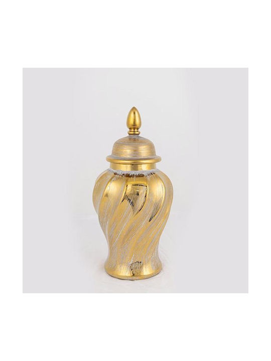 Estheti Home Ceramic Gold Vase Φ14.8x30cm 752-20036