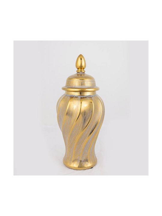 Estheti Home Ceramic Gold Vase Φ16x36.5cm 752-20035