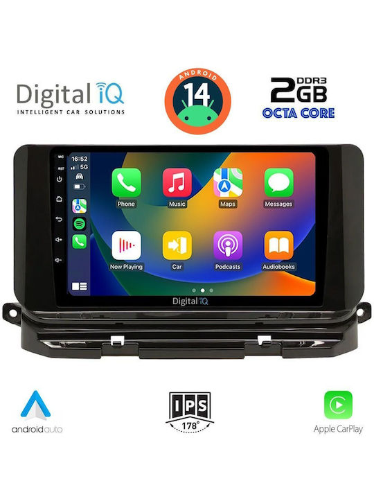 Digital IQ Car Audio System for Skoda Octavia 2021> (Bluetooth/USB/WiFi/GPS) with Touch Screen 10"