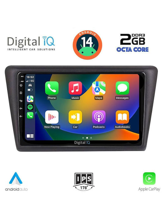 Digital IQ Car Audio System for Skoda Rapid 2014> (Bluetooth/USB/WiFi/GPS) with Touch Screen 9"