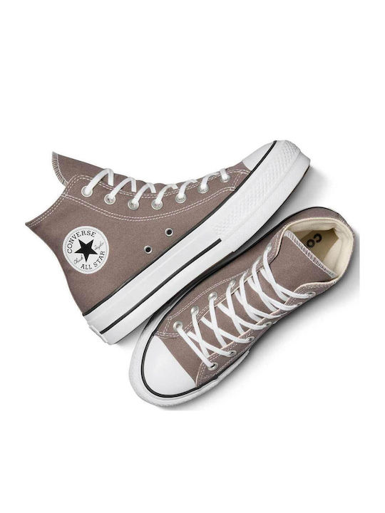 Chuck Taylor All Star Lift Platform Γυναικεία Μποτάκια Καφέ A12309C