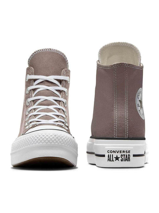 Chuck Taylor All Star Lift Platform Γυναικεία Μποτάκια Καφέ A12309C