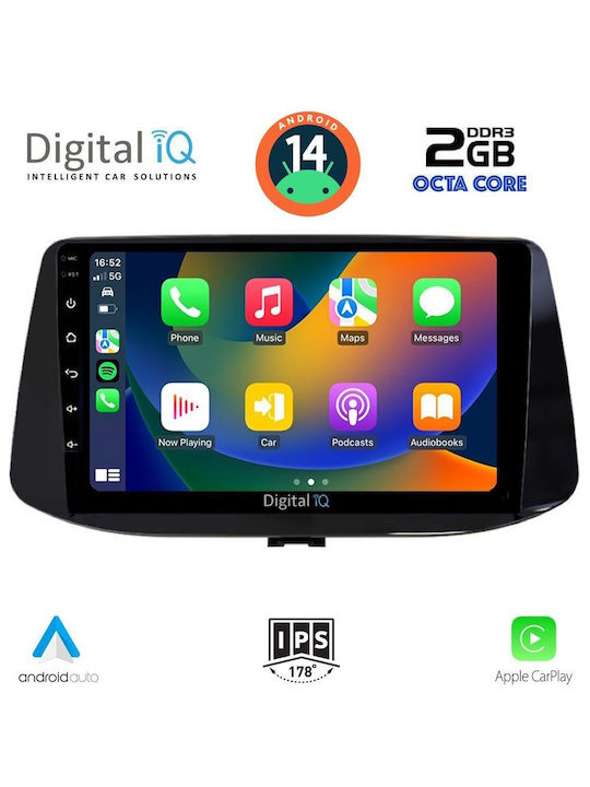 Digital IQ Car Audio System for Hyundai i30 2018> (Bluetooth/USB/AUX/WiFi/GPS) with Touch Screen 9"