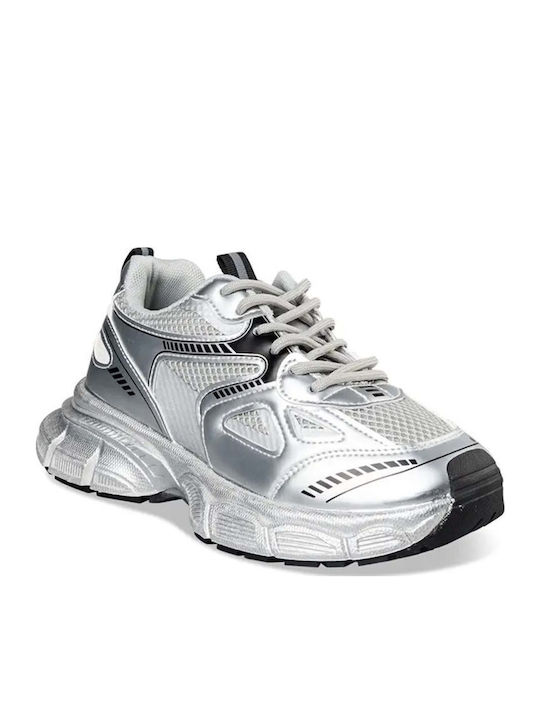 Γυναικεία Chunky Sneakers Ασημί
