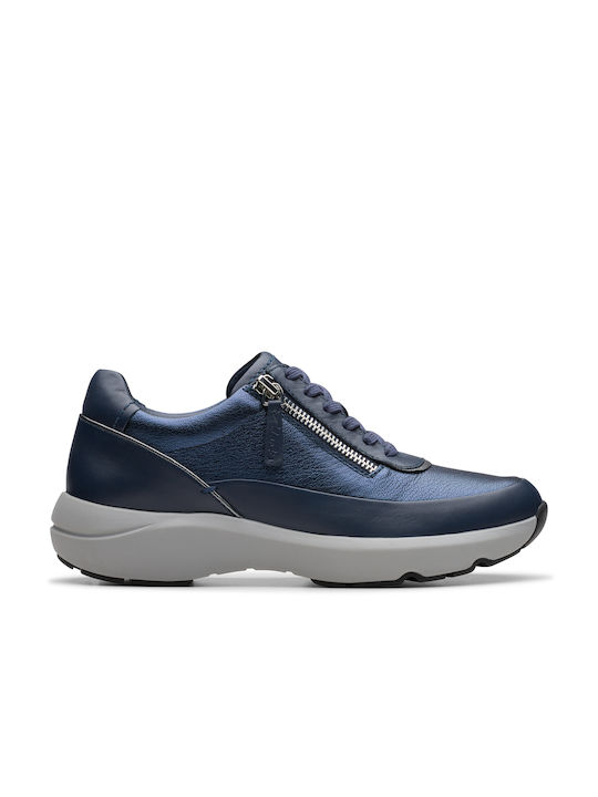 Clarks Damen Sneakers Navy Combi