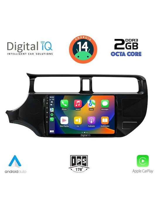 Digital IQ Car Audio System for Kia Rio 2012-2015 (Bluetooth/USB/AUX/WiFi/GPS) with Touch Screen 9"