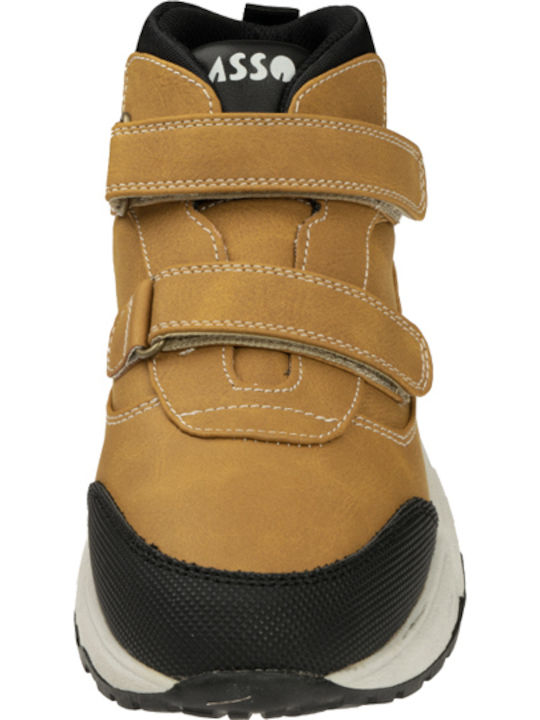 Kids Boots with Velcro Yellow