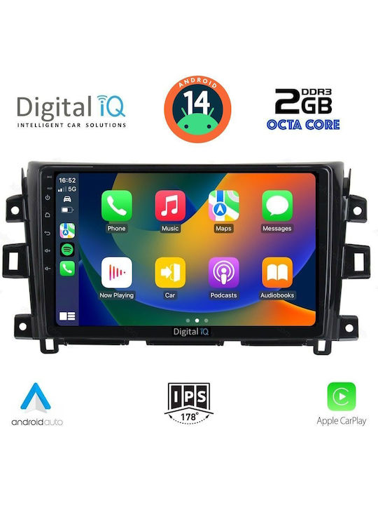 Digital IQ Car Audio System for Nissan Navara 2016> (Bluetooth/USB/AUX/WiFi/GPS) with Touch Screen 10"