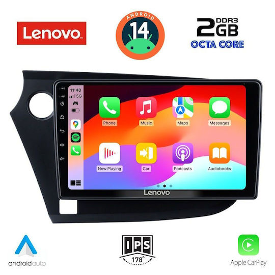 Lenovo Автомобилна Аудио Система (Блутут/USB/AUX/WiFi/GPS/Apple-Carplay/Android-Auto) с Тъчскрийн 9"