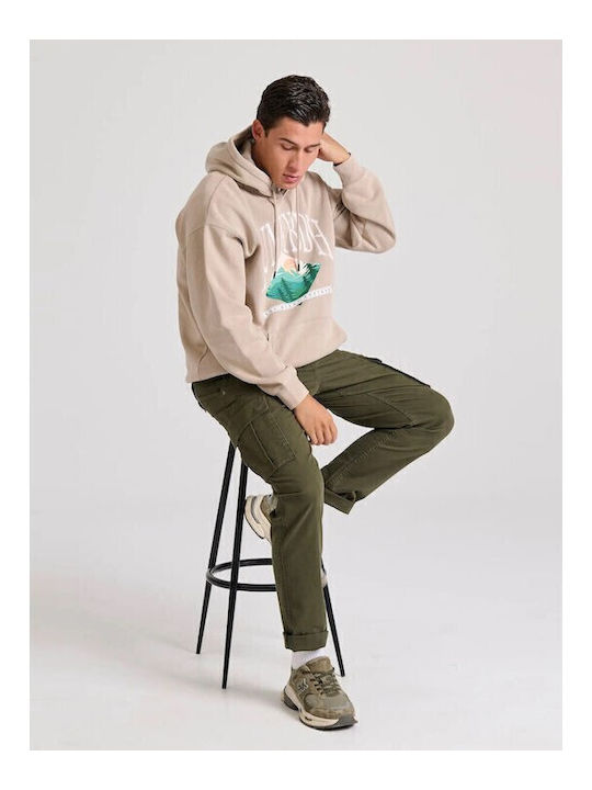 Trousers Cargo in Regular Fit Dusty Olive Khaki