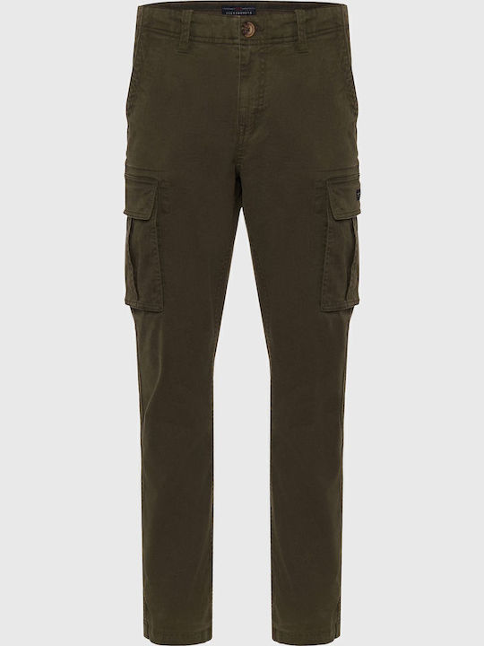 Trousers Cargo in Regular Fit Dusty Olive Khaki