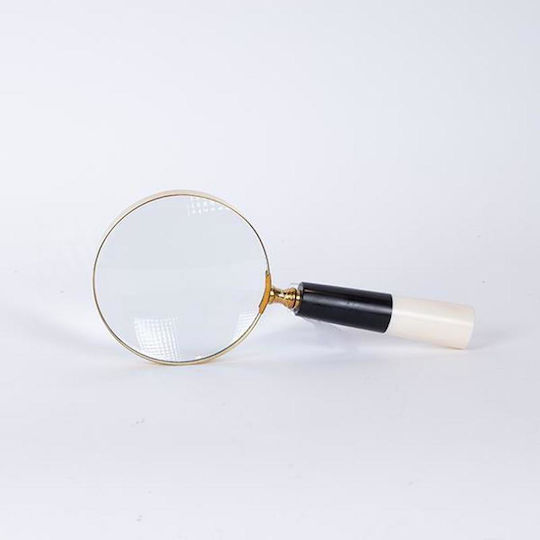 Estheti Home Magnifying Lens Resin Glass White/Black 24x22x59cm 752-19022