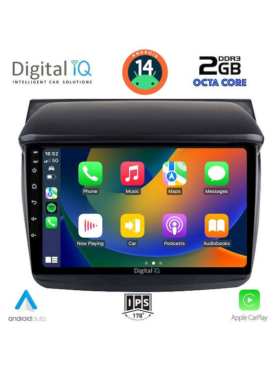 Digital IQ Car Audio System for Mitsubishi L200 2006-2015 (Bluetooth/USB/AUX/WiFi/GPS) with Touch Screen 9"