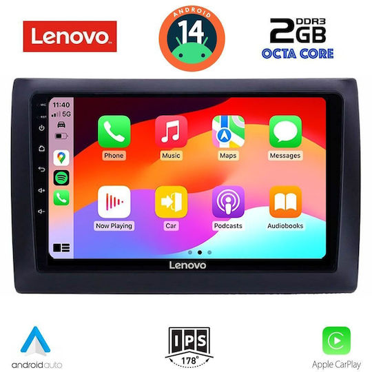 Lenovo Автомобилна Аудио Система (Блутут/USB/AUX/WiFi/GPS/Apple-Carplay/Android-Auto) с Тъчскрийн 9"