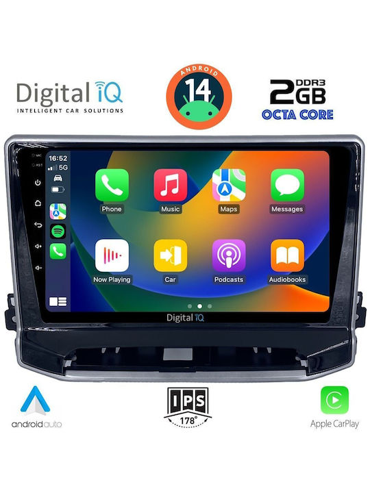 Digital IQ Car Audio System for Jeep Compass 2022> (Bluetooth/USB/AUX/WiFi/GPS) with Touch Screen 10"