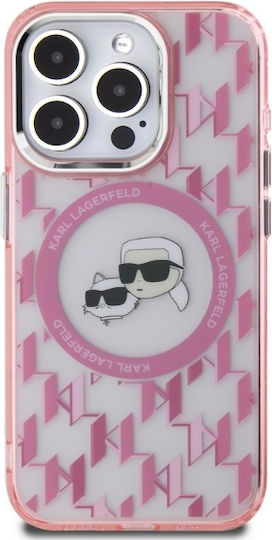 Karl Lagerfeld Задна корица Розов (iPhone 15 Pro - iPhone 15 Про)