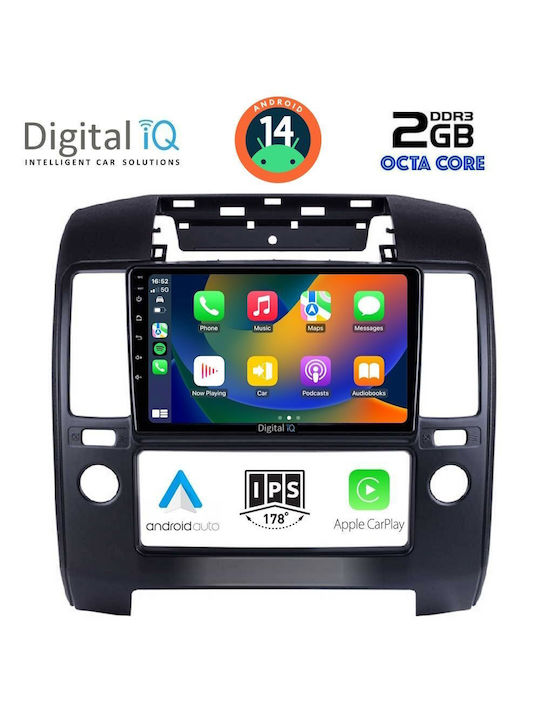 Digital IQ Car Audio System for Nissan Navara 2006-2011 with A/C (Bluetooth/USB/AUX/WiFi/GPS) with Touch Screen 9"