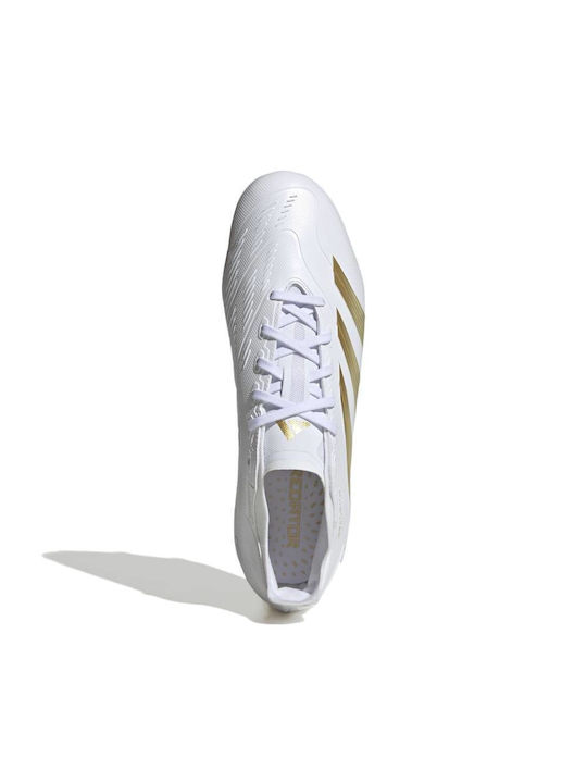 adidas FG Scăzut Pantofi de Fotbal cu crampoane Albe