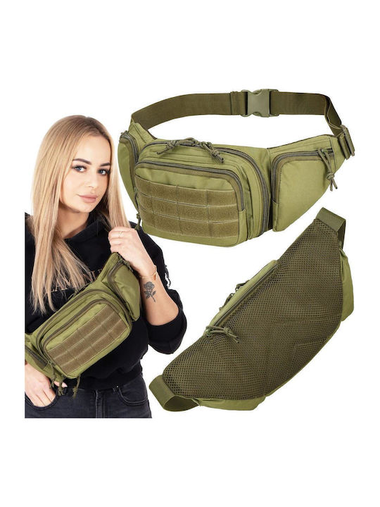 Geantă de Umăr Spațioasă Impermeabilă Unisex 43x15cm Verde