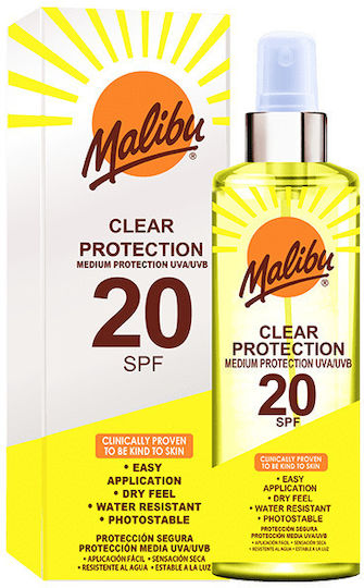 Malibu SPF20 Transparentes Schutzspray + After Sun Spray Balsam 200ml