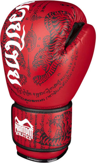 Phantom Synthetic Leather Boxing Competition Gloves Red