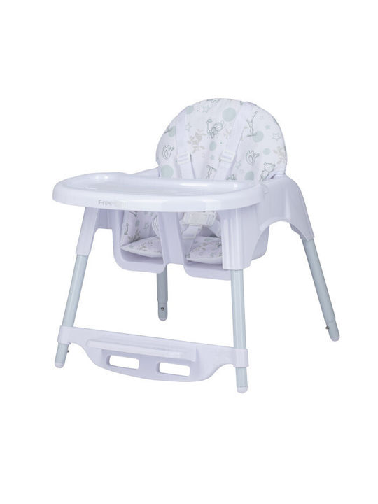 FreeOn Lars Highchair with Plastic Frame & Fabric Seat Animals