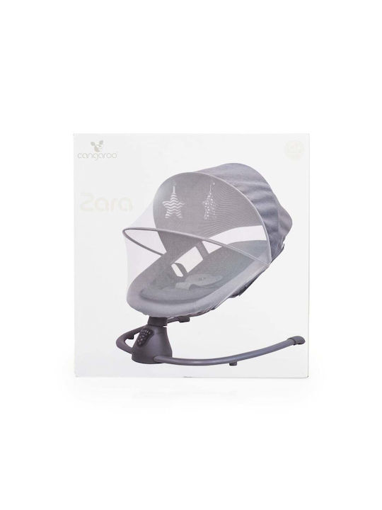 Cangaroo Ηλεκτρικό Relax Μωρού Κούνια Zara Light Grey