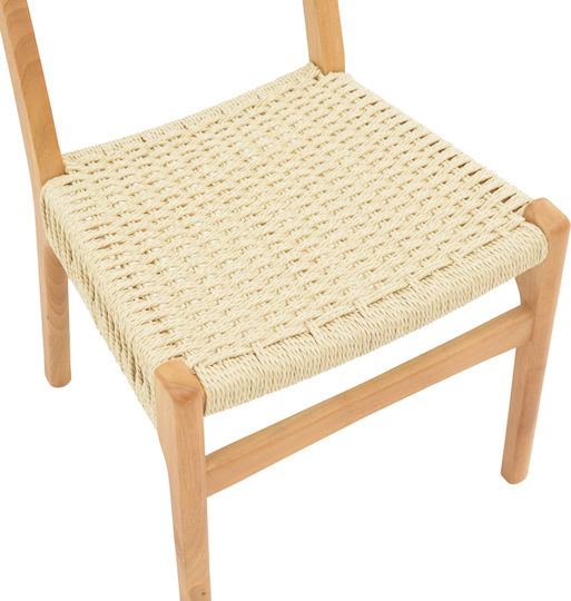 Eaprine Wooden Dining Room Chair Natural 49x53x77cm