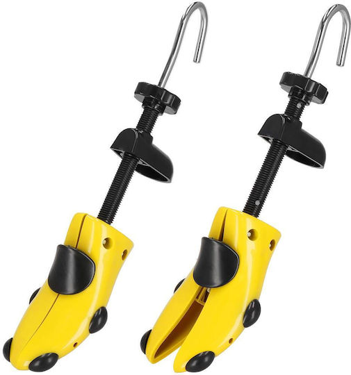 Set 2 Întinzătoare pentru Pantofi Lărgire și Alungire Pantofi Din Plastic Mărime 38-42 Galben