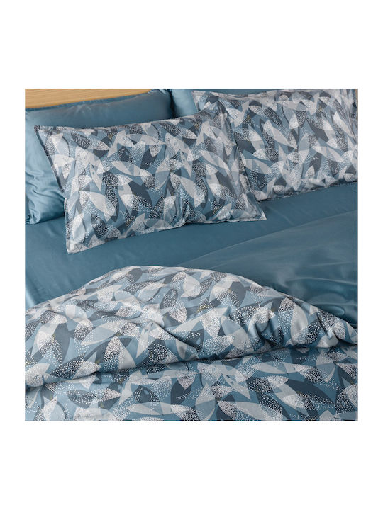 Kentia Duvet Cover Set Cotton Queen with 2 Pillowcases 220x240 Filena 01