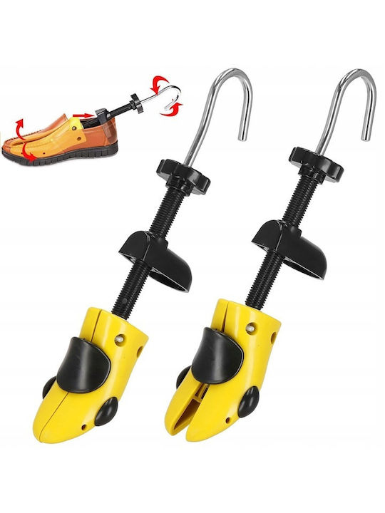 Set 2 Shoe Stretchers Widening Lengthening Shoes Made Plastic Size 36-38 Yellow