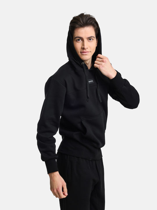 Life Style Butiken Men's Sweatshirt with Hood Black