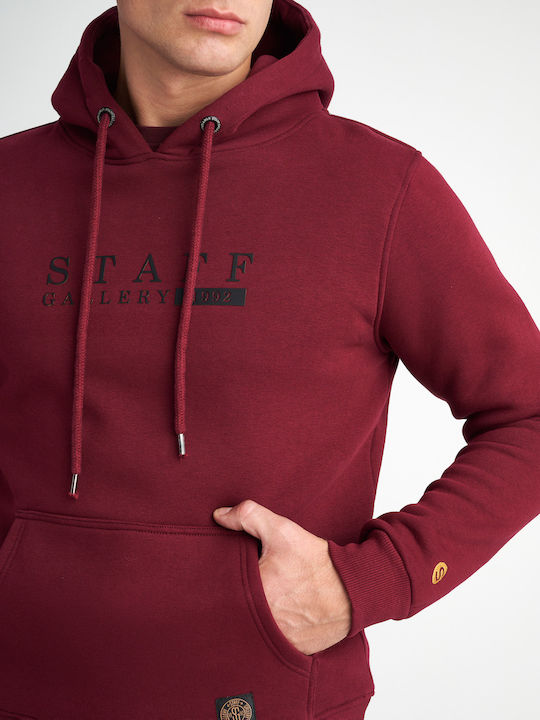 Staff Sweatshirt with Hood Bordeaux