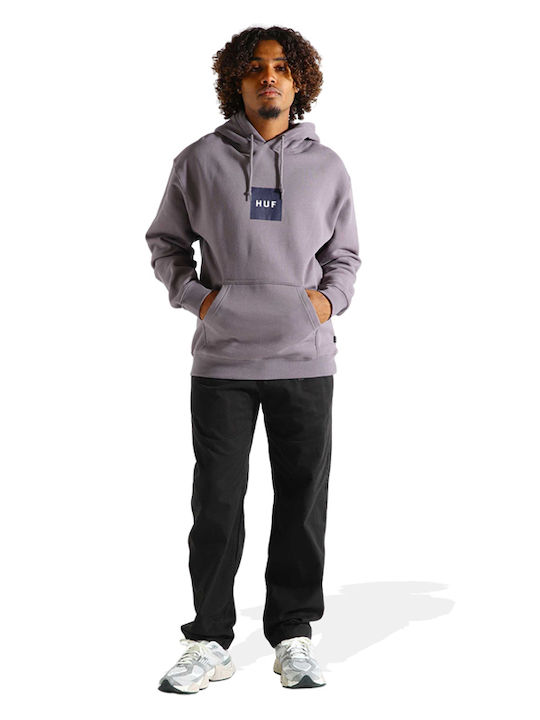 Sweatshirt with Hood Purple