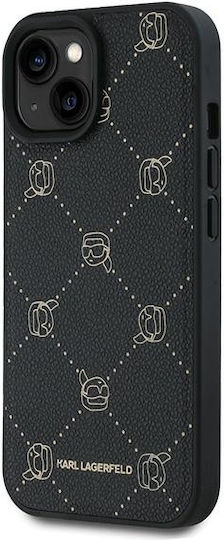 Karl Lagerfeld Back Cover Leather Black (iPhone 15 Plus)