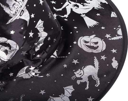 De carnaval Pălărie Argintiu pentru Halloween 1buc