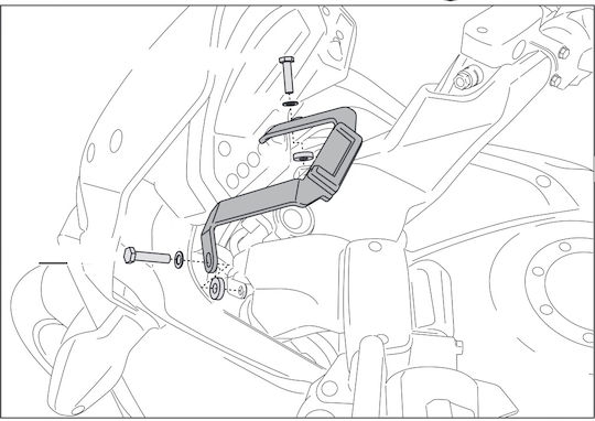 Μπαράκι Στήριξης Smartphone Gps Honda Vfr800x Crossrunner 2011-2014
