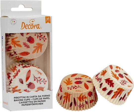 Decora Karamellpapiere für Cupcakes Papier 5x5cm 0339859 36pcs