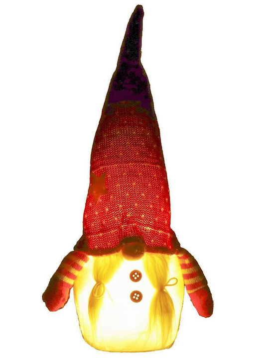 Beleuchtet Weihnachtliche Figur Elf Rot Höhe 33cm
